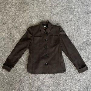 NWOT. Harve Benard by Benard Holtzman Women’s Wool Button-Up Blazer